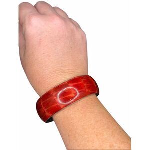 Boutique Red Bangle Bracelet